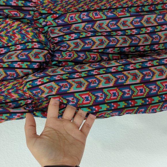 F21 Boho printed romper Sz large - Picture 6 of 6